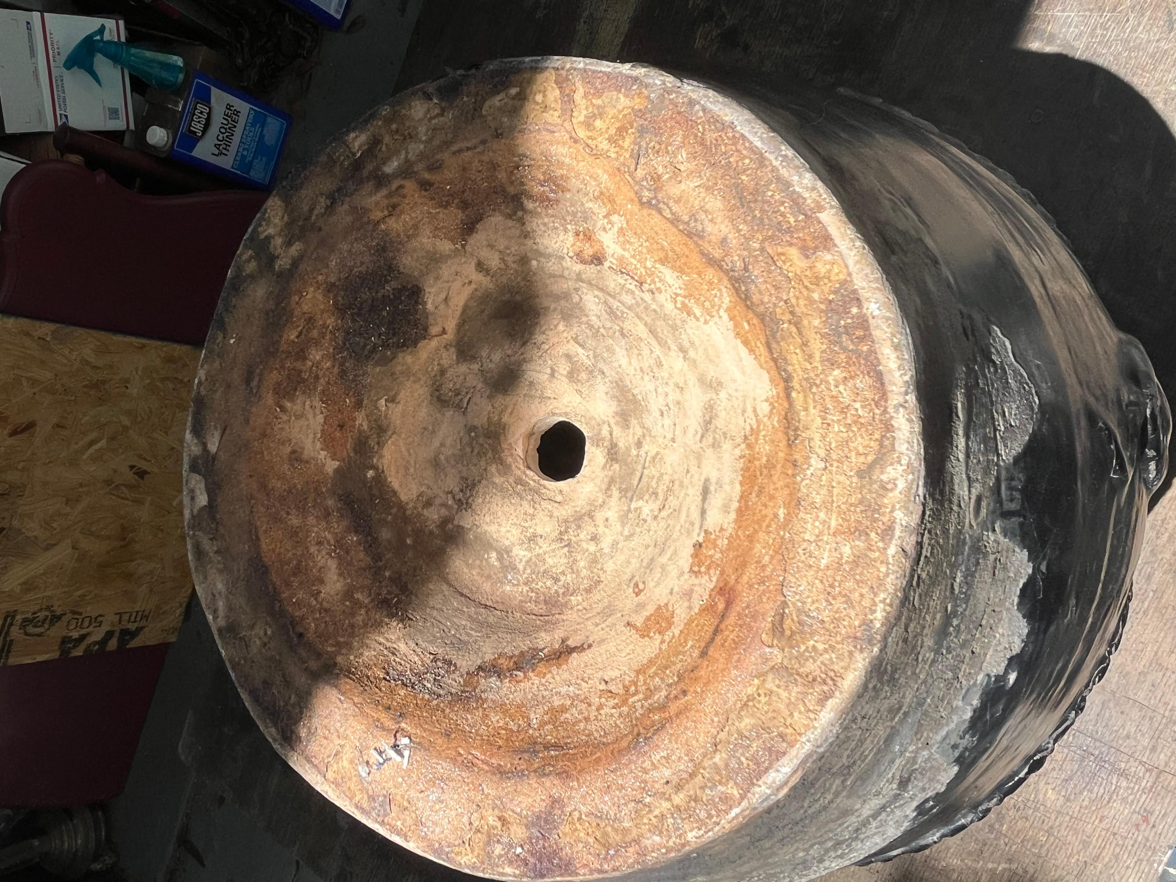 Vaso di grano in gres smaltato nero e marrone della dinastia cinese Song Cizhou in vendita 1