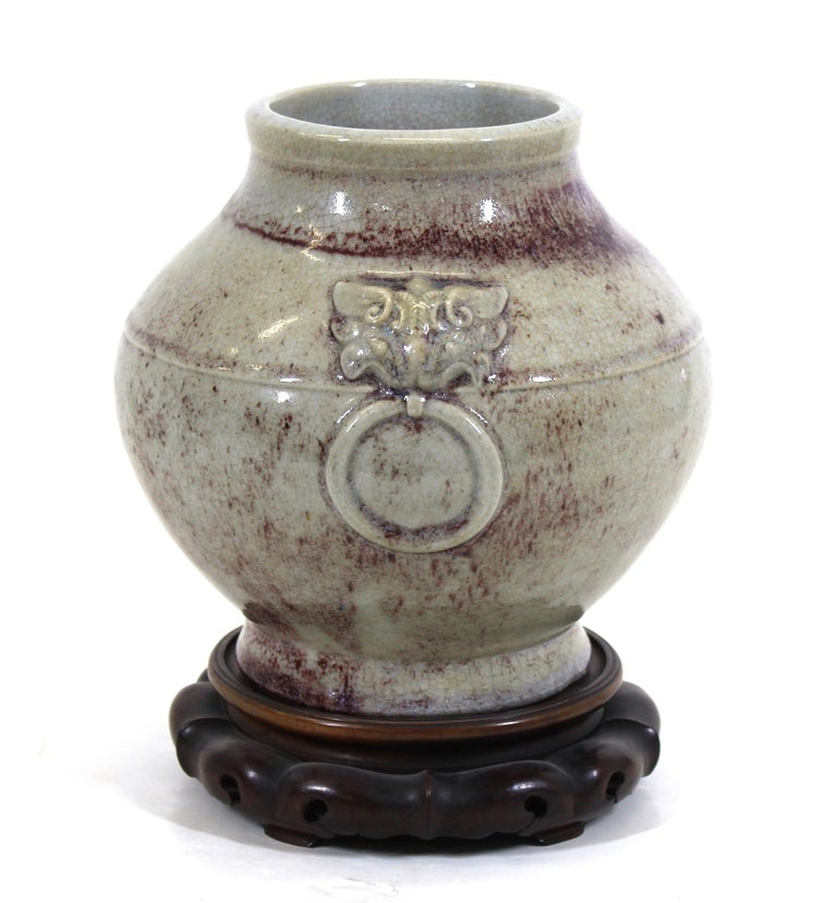 Chinese Export Chinese Qing Style Celadon Ceramic Jar Vase For Sale