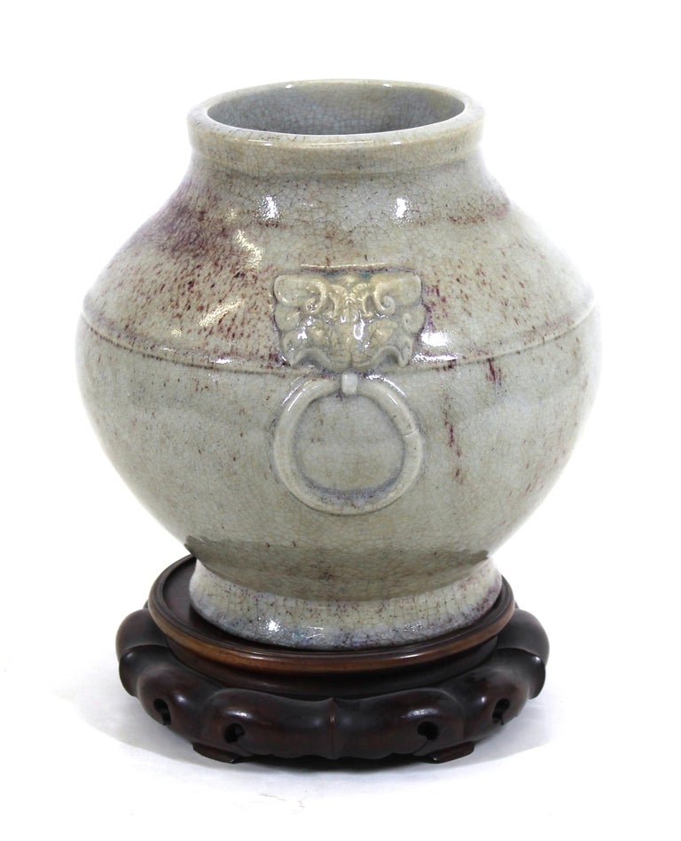 20th Century Chinese Qing Style Celadon Ceramic Jar Vase For Sale