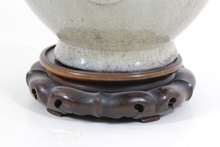 Chinese Qing Style Celadon Ceramic Jar Vase For Sale 3