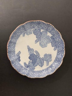 Chinese Soup Plate Inspired by the Blue Family India Compagny, Mid 19th Century