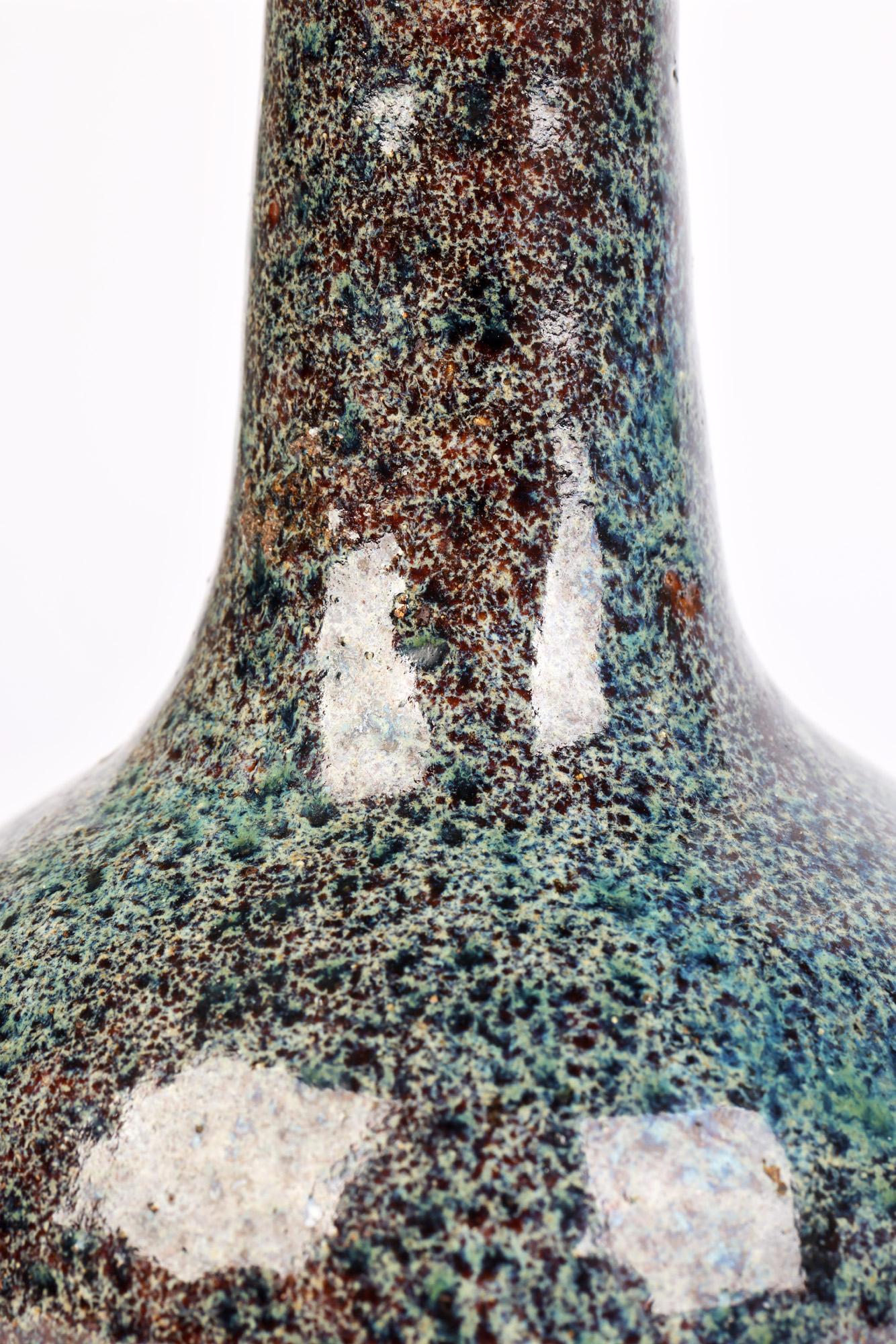 Chinese Speckle Glazed Onion Shape Bottle Shaped Vase For Sale 5