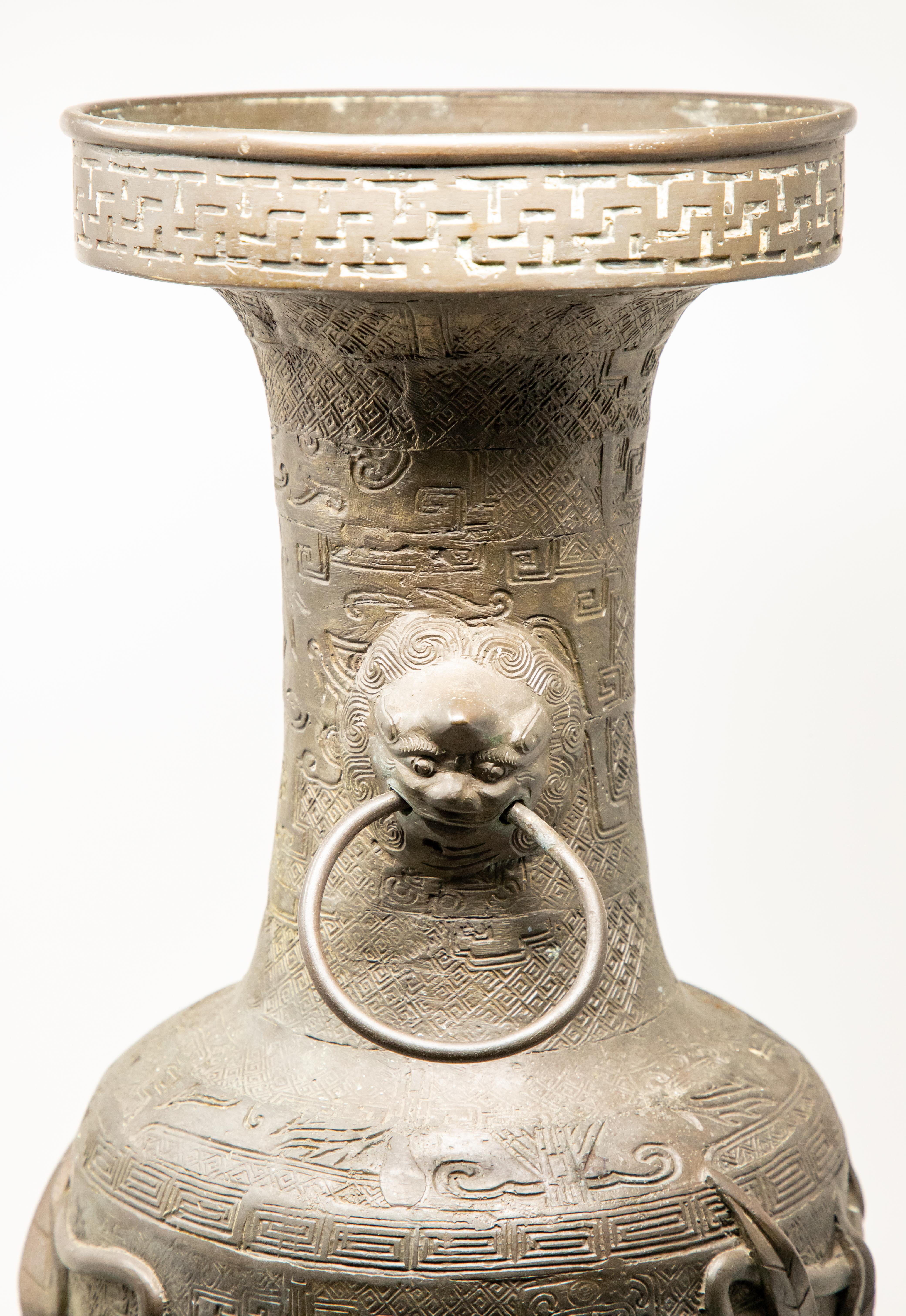 Chinese Spelter Urn, 20th Century For Sale 1