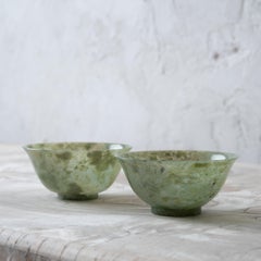 Chinese Spinach Jade Bowls
