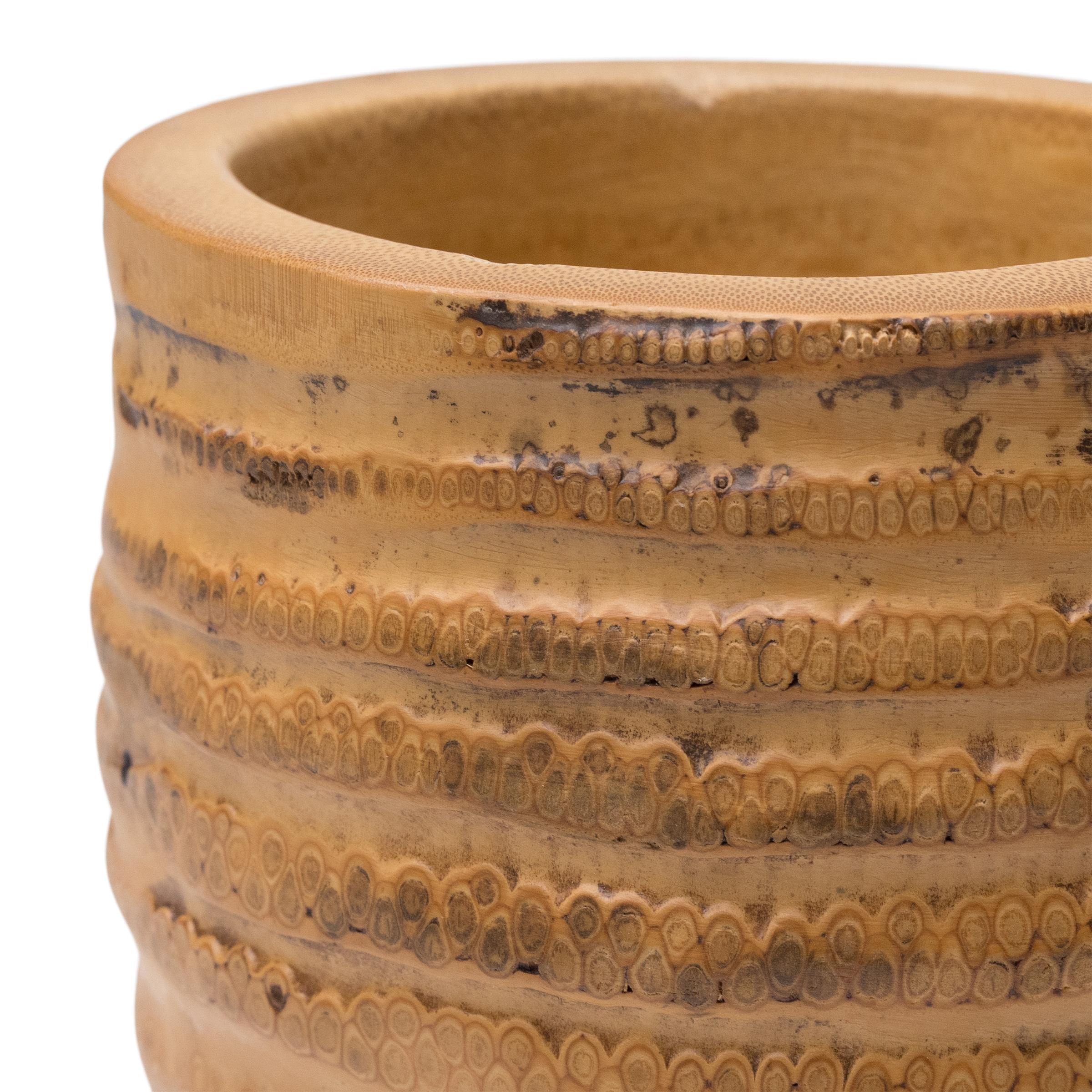 Cinese Vaso a spazzola in bambù maculato cinese in vendita