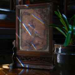 Frammento di dipinto cinese di cervo maculato, 1751 ca.