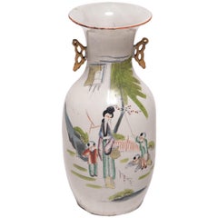 Vase chinois Springtime à queue de phénix, vers 1900