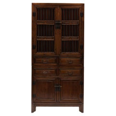 Antique Chinese Spruce Compound Kitchen Cabinet, c. 1850