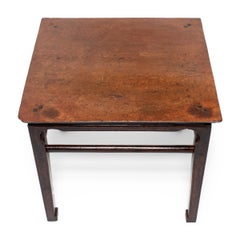 Chinese Burl Top Square Table, c. 1850