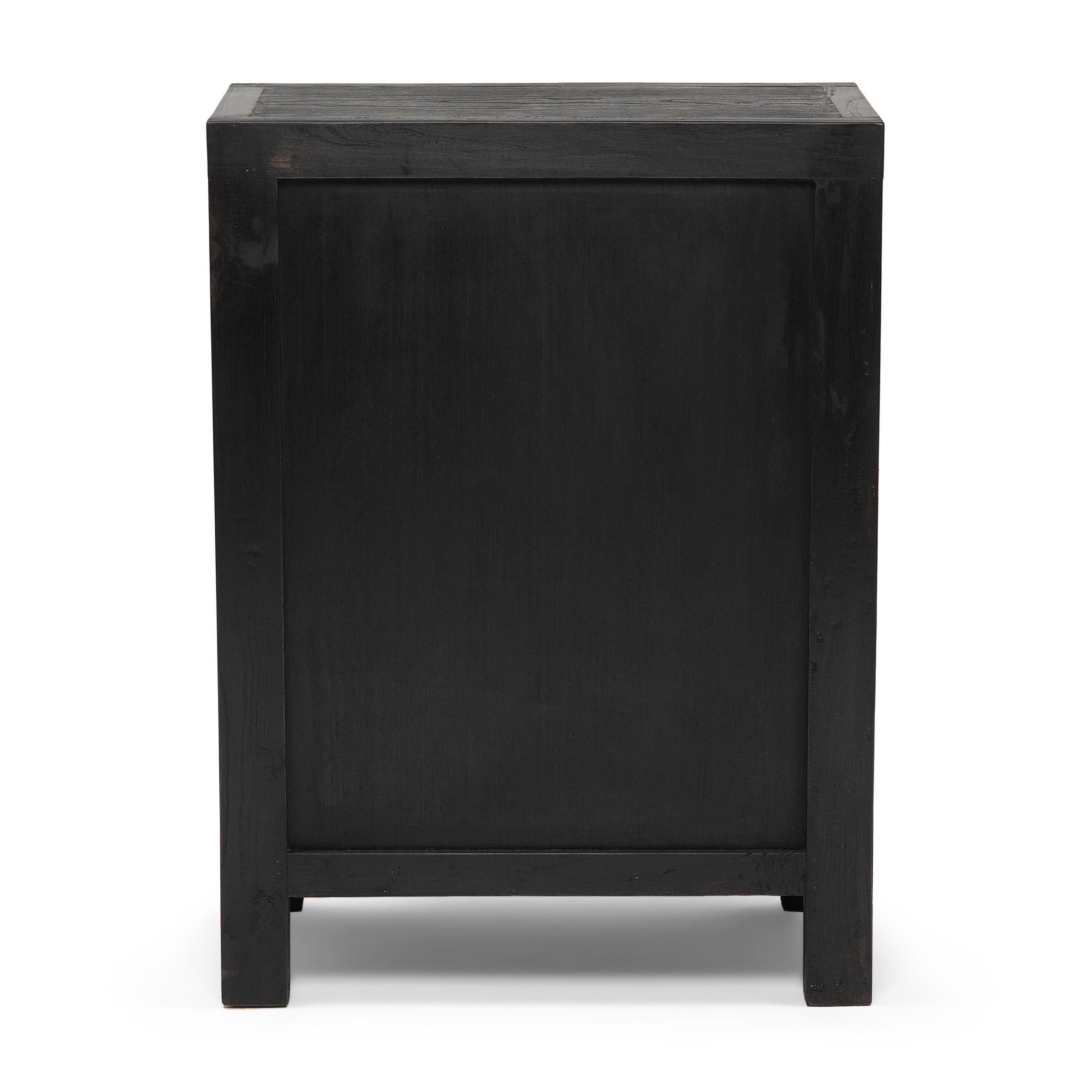 Chinese Export Chinese Square Corner Locking Cabinet For Sale