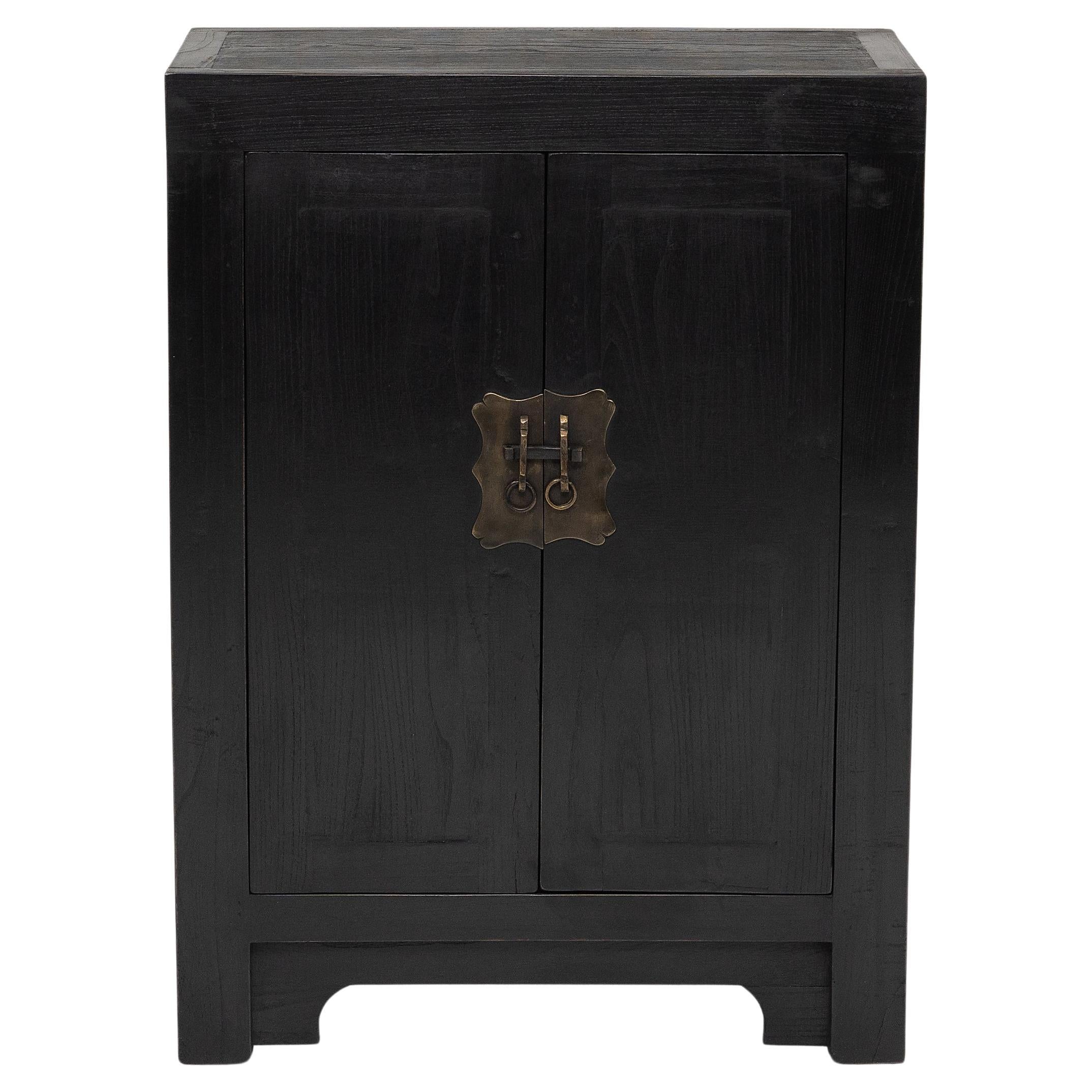 Chinese Square Corner Locking Cabinet For Sale
