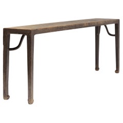 Antique Chinese Square Corner Painting Table, c. 1750