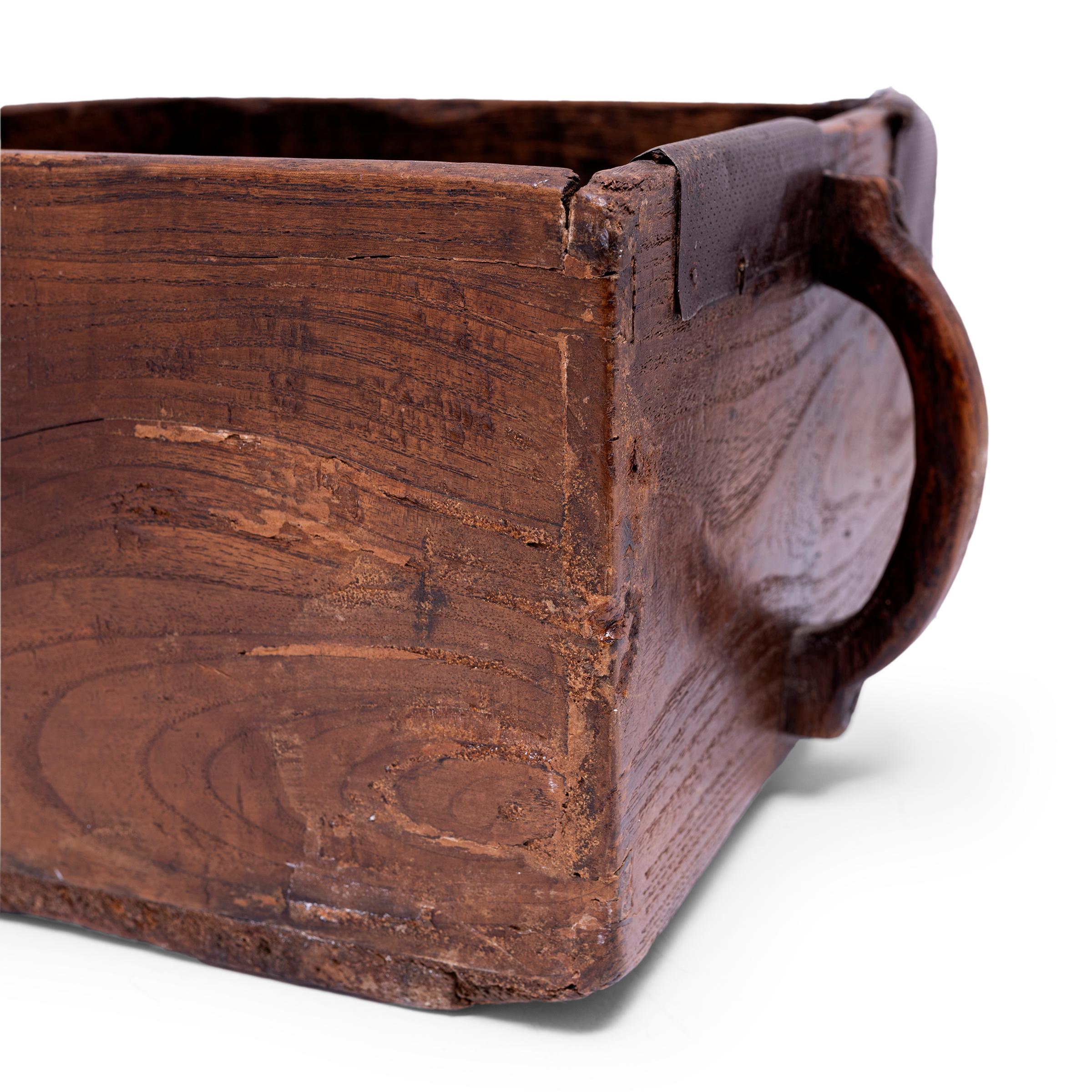 Chinese Square Rice Measure, c. 1900 In Good Condition In Chicago, IL