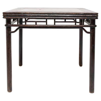 Antique Chinese Rustic Root Table with Circular Top and Dark Patina at ...