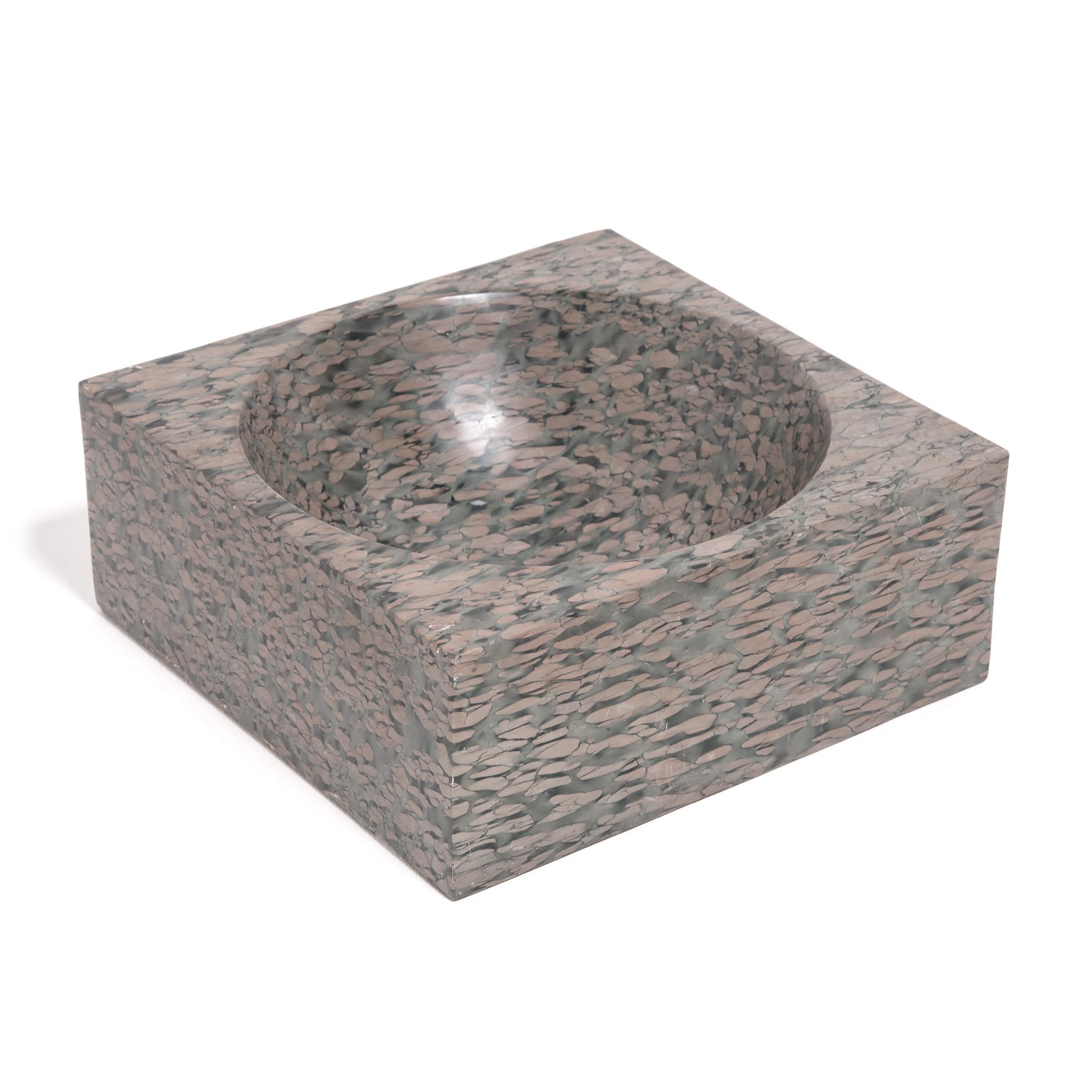 Lavabo chino cuadrado de piedra Zhenzhu Minimalista en venta
