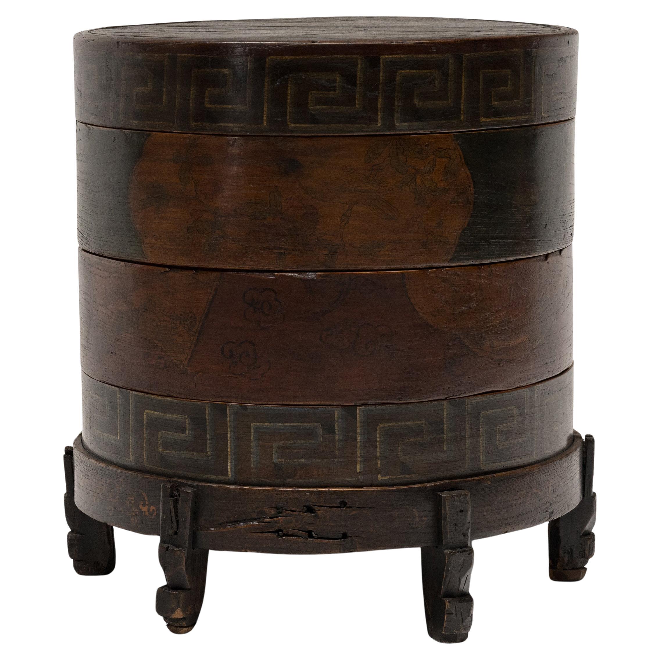 Chinese Stacking Box Side Table, c. 1900