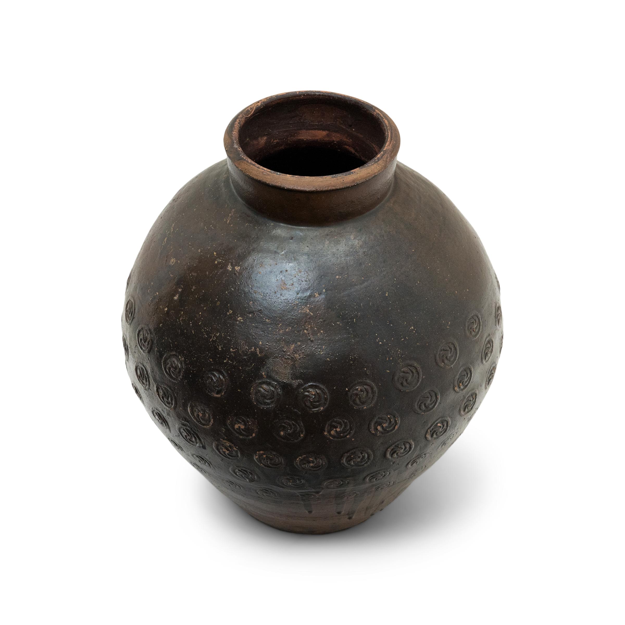 Olla china estampada de Yunnan, c. 1800 Chino en venta
