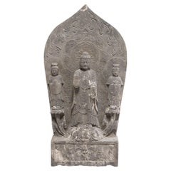 Chinese Standing Shakyamuni Buddha Stele