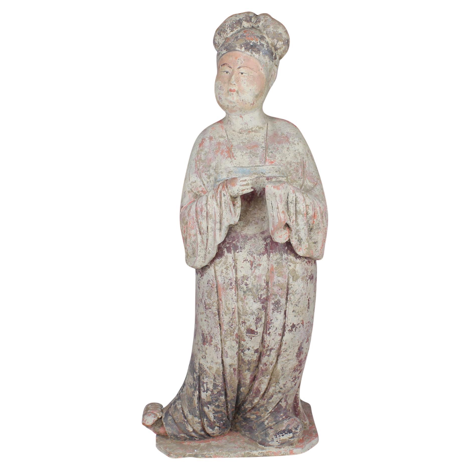 Chinese statuette of a Fat Lady For Sale