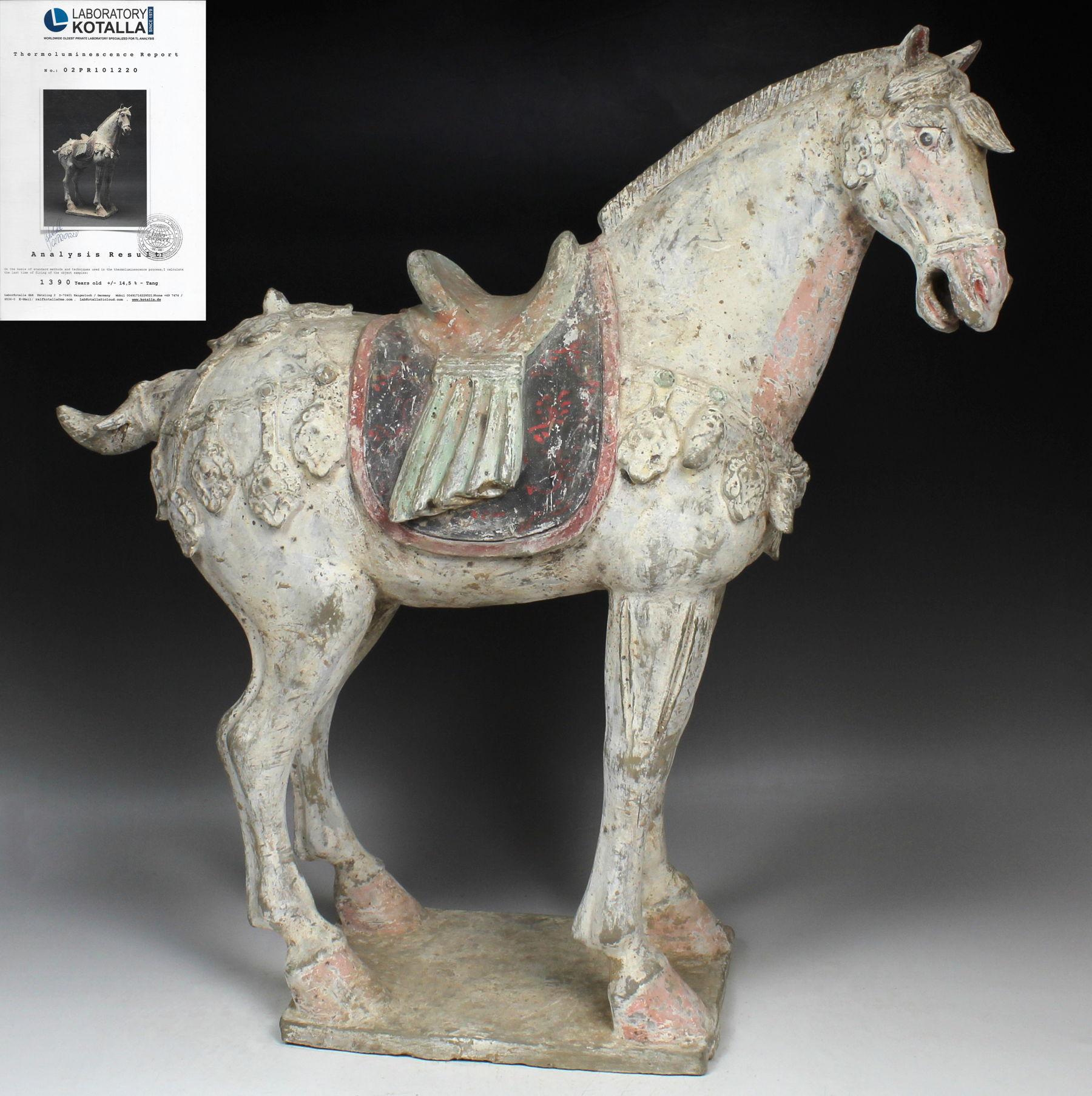 Tang Chinese statuette of a horse For Sale