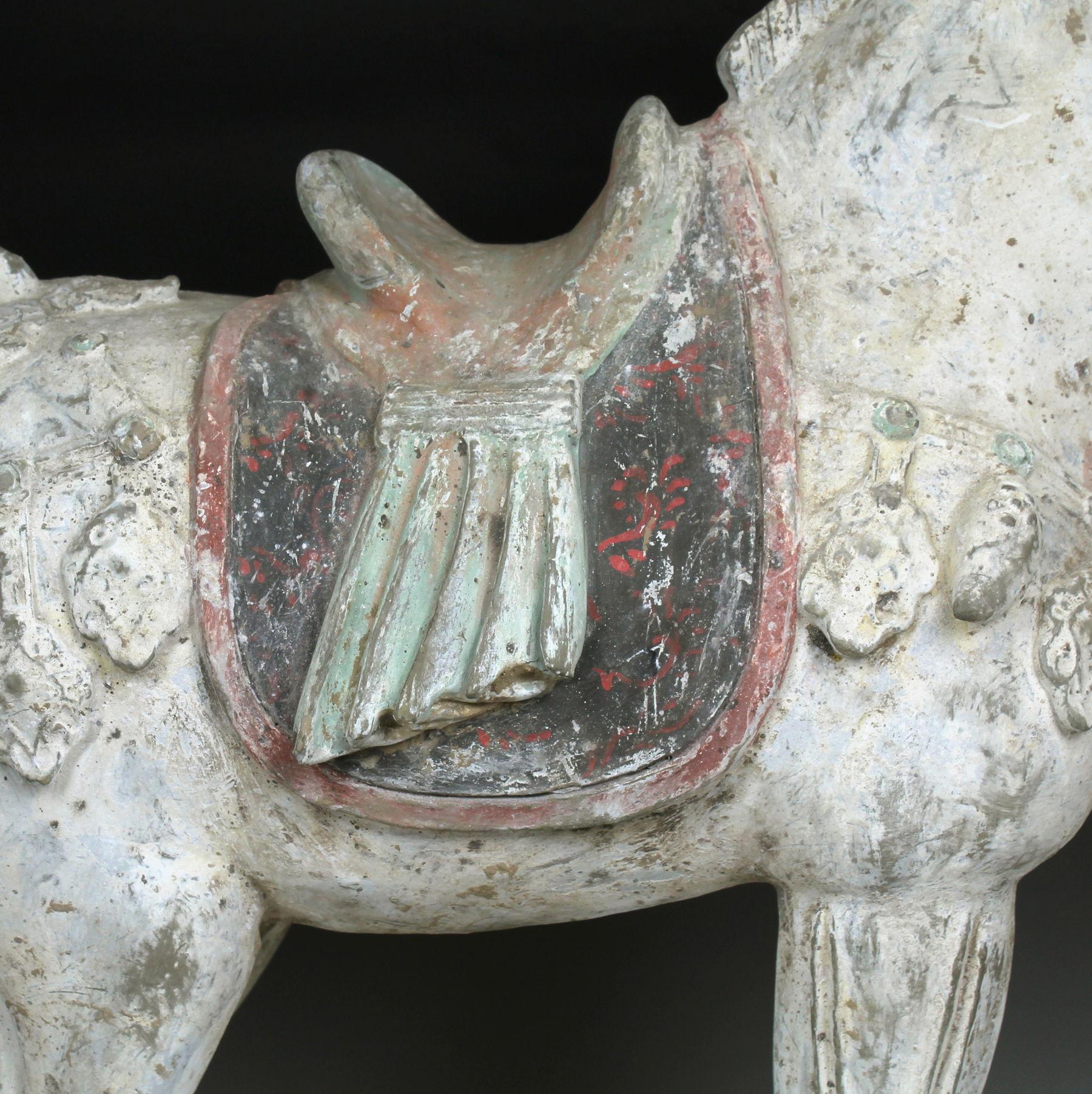Pottery Chinese statuette of a horse For Sale
