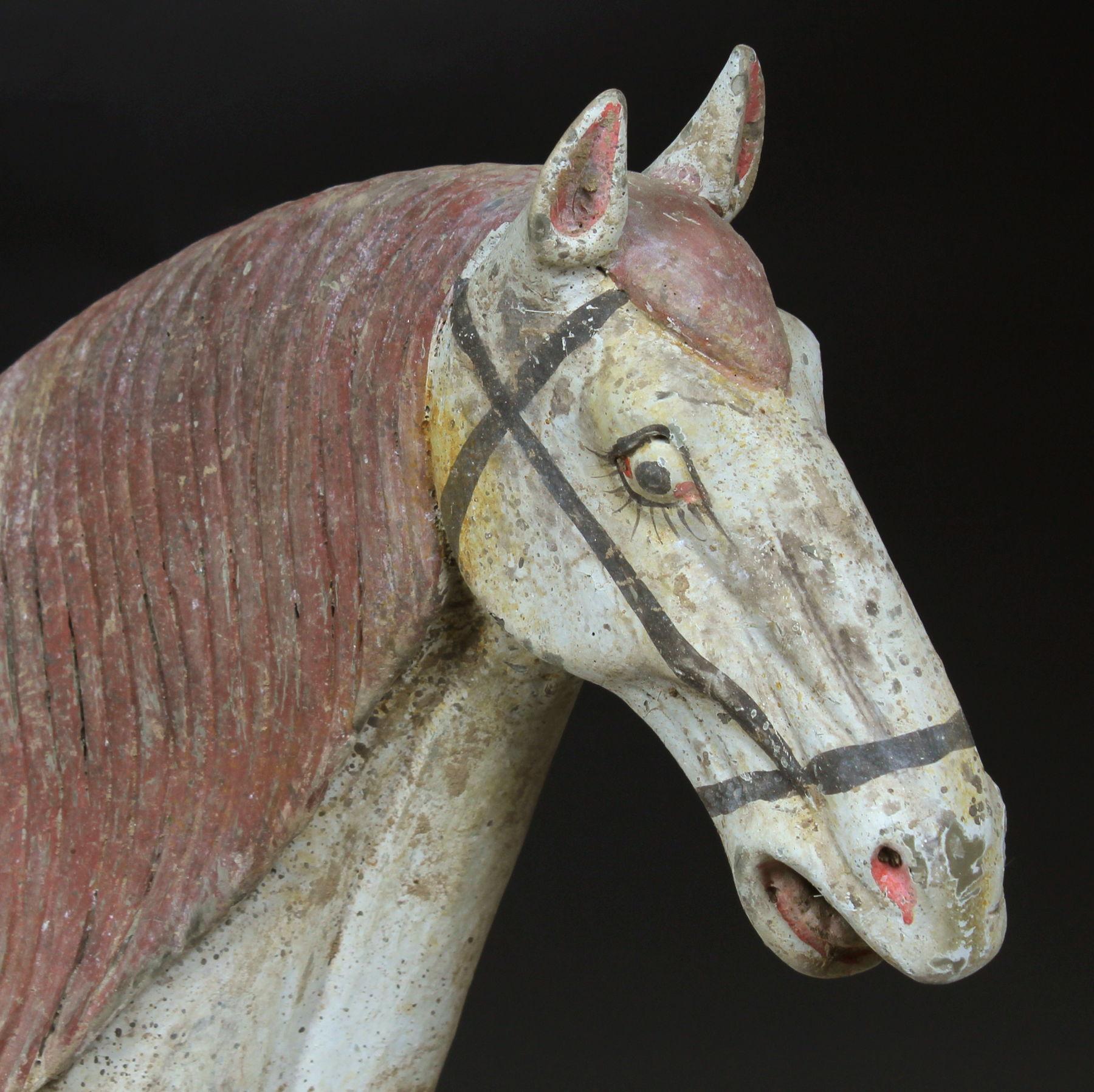 Chinesische Statuette eines sogdianischen Reiters im Angebot 2