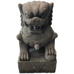 Chinese Stone Foo Guard Dog Garden Ornament