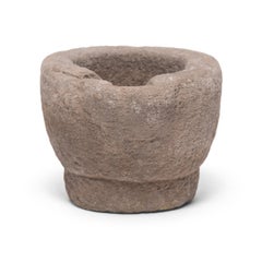 Chinese Stone Garlic Mortar, circa 1900