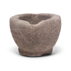 Chinese Stone Garlic Mortar, circa 1900