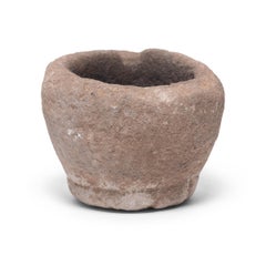Chinese Stone Garlic Mortar, circa 1900