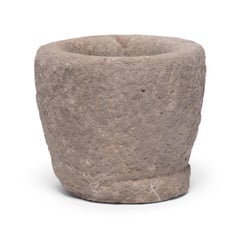 Chinese Stone Garlic Mortar, circa 1900
