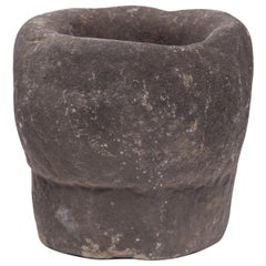 Antique Chinese Stone Garlic Mortar, circa 1900