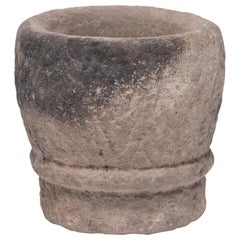 Antique Chinese Stone Garlic Mortar, circa 1900