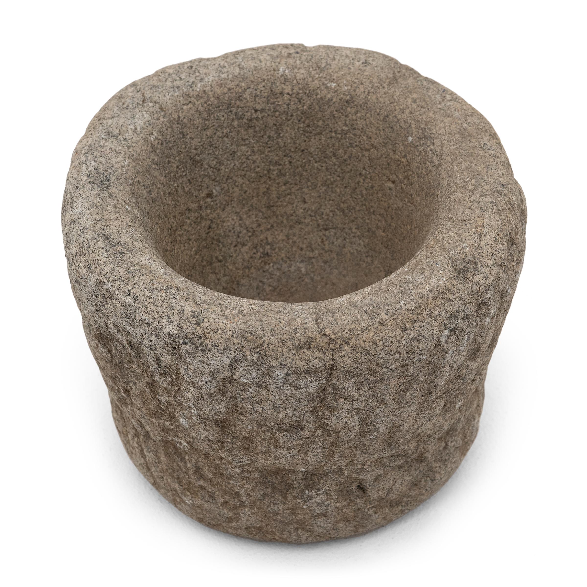 Minimalismo Mortaio da cucina cinese in pietra, 1800 ca. in vendita