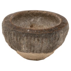 Chinesischer Stein-Keramik-Mortar aus Stein, um 1800
