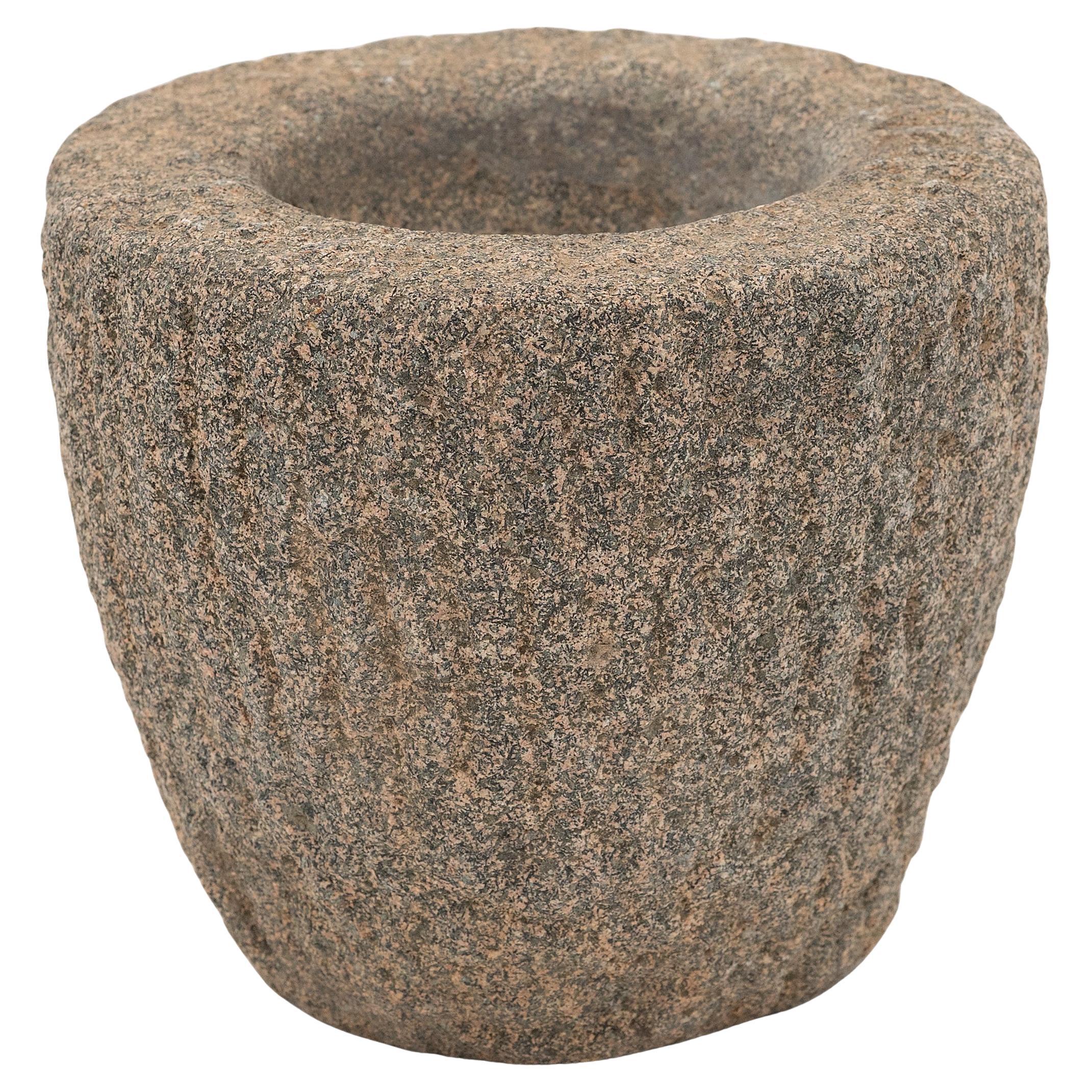 Chinese Stone Kitchen Mortar, c. 1800
