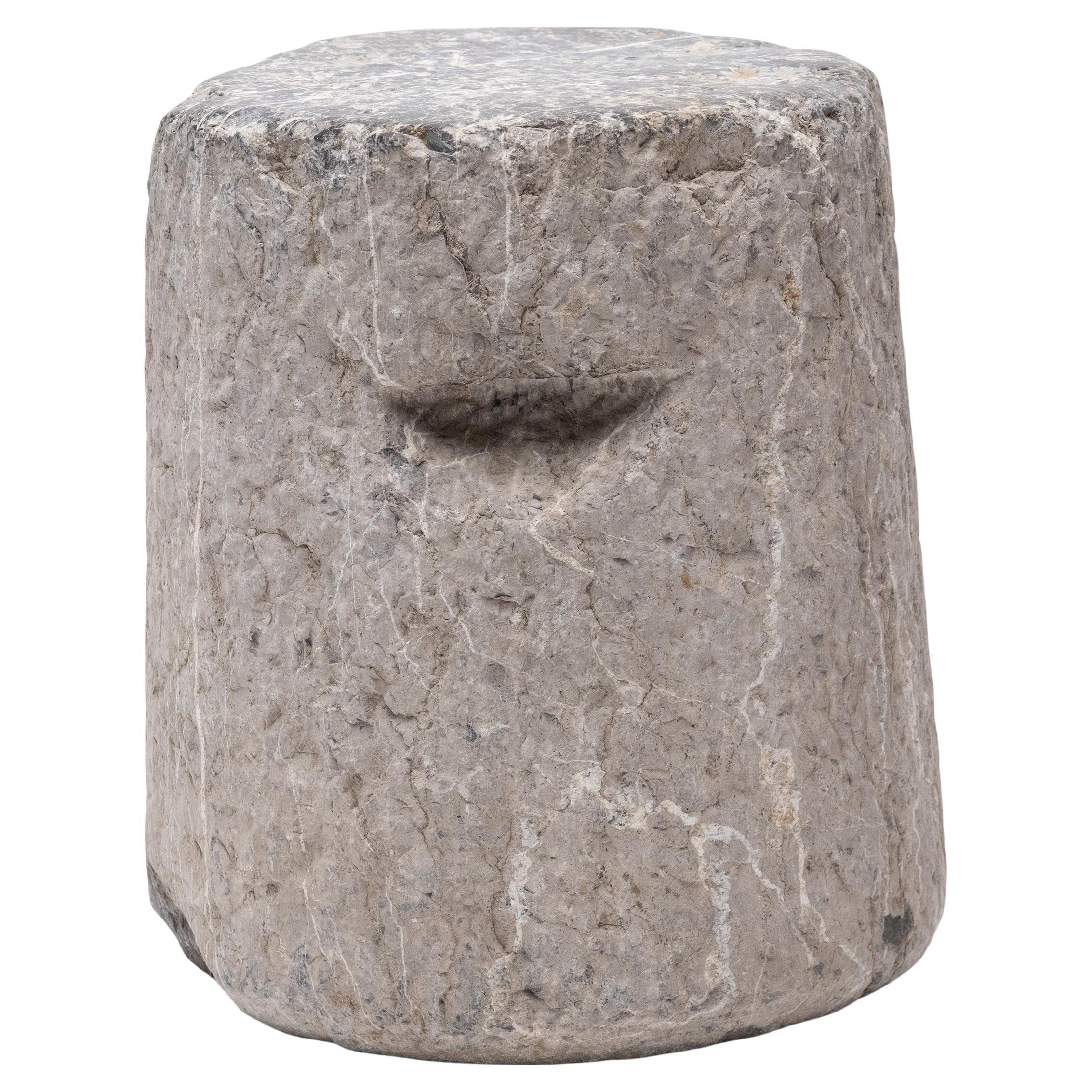 Peso per arti marziali cinese in pietra, 1900 circa
