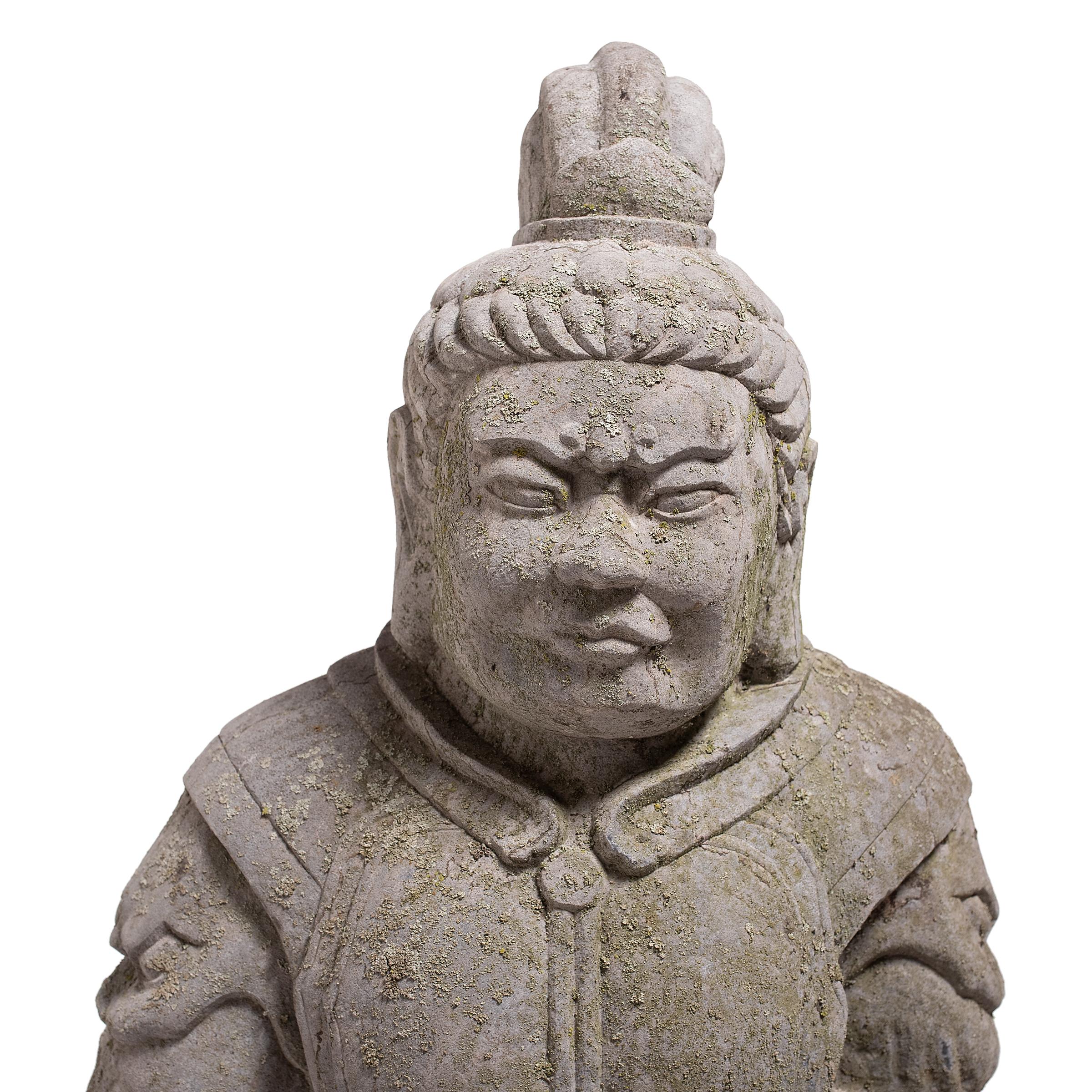 asian warrior statue