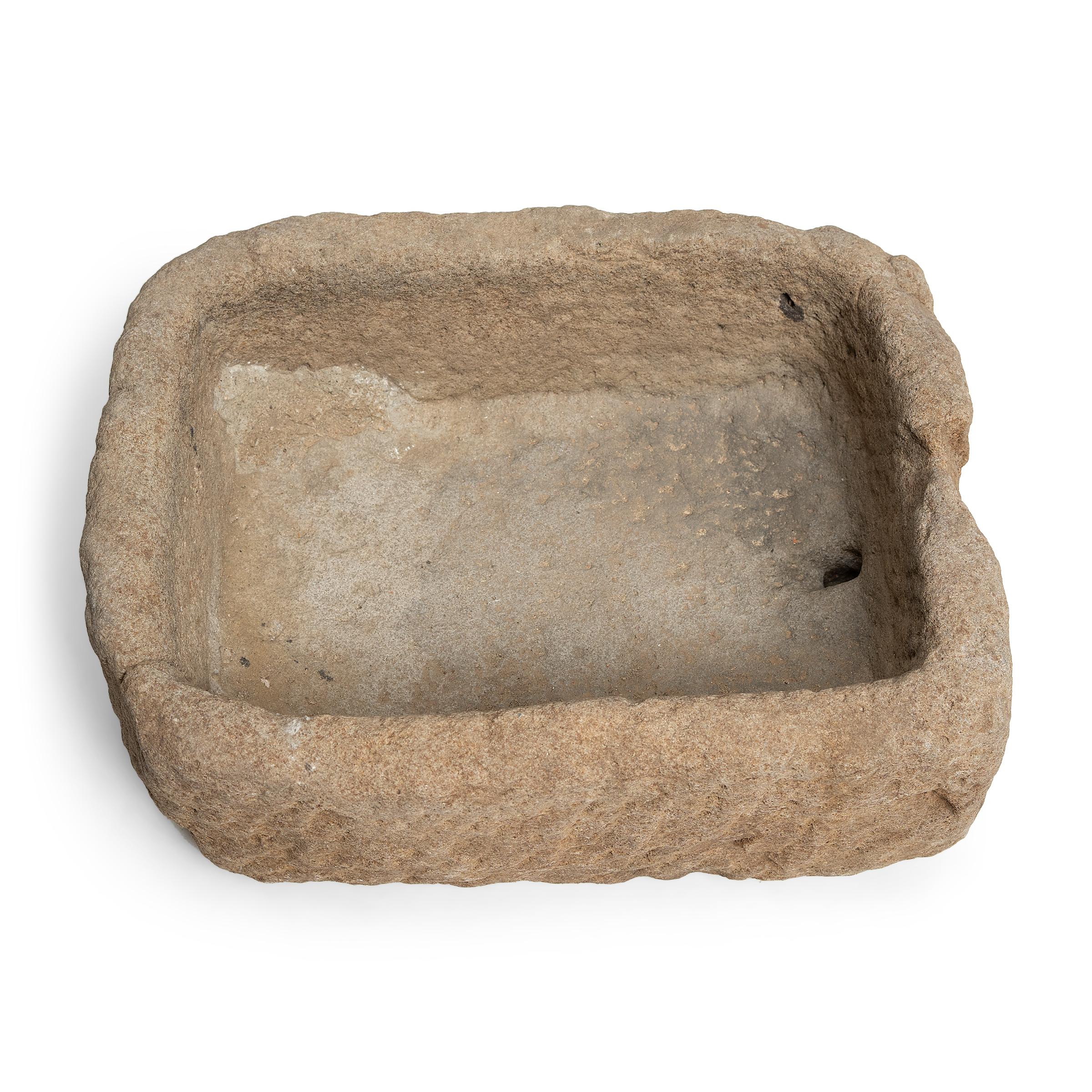 Limestone Chinese Stone Water Trough, circa 1900 For Sale