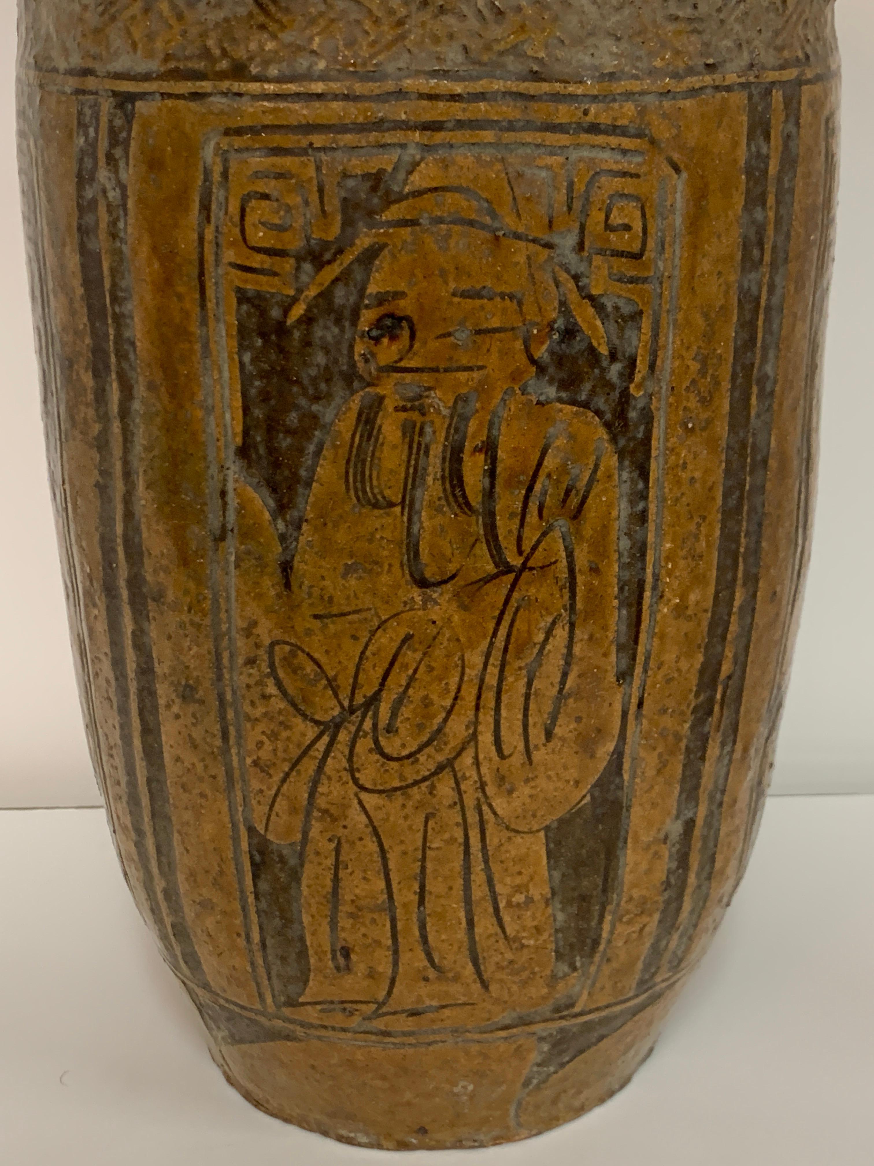 Terracotta Chinese Storage Jar For Sale