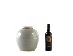 Chinese Storage Urn in Pitted Pale Celadon Glaze