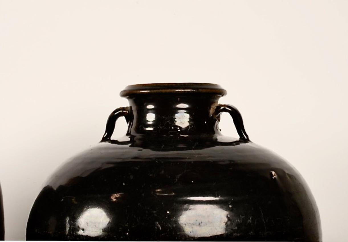 Vernissé Vase de stockage chinois, 19e siècle en vente