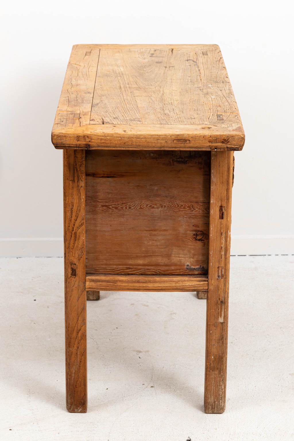 19th Century Chinese Stripped Console