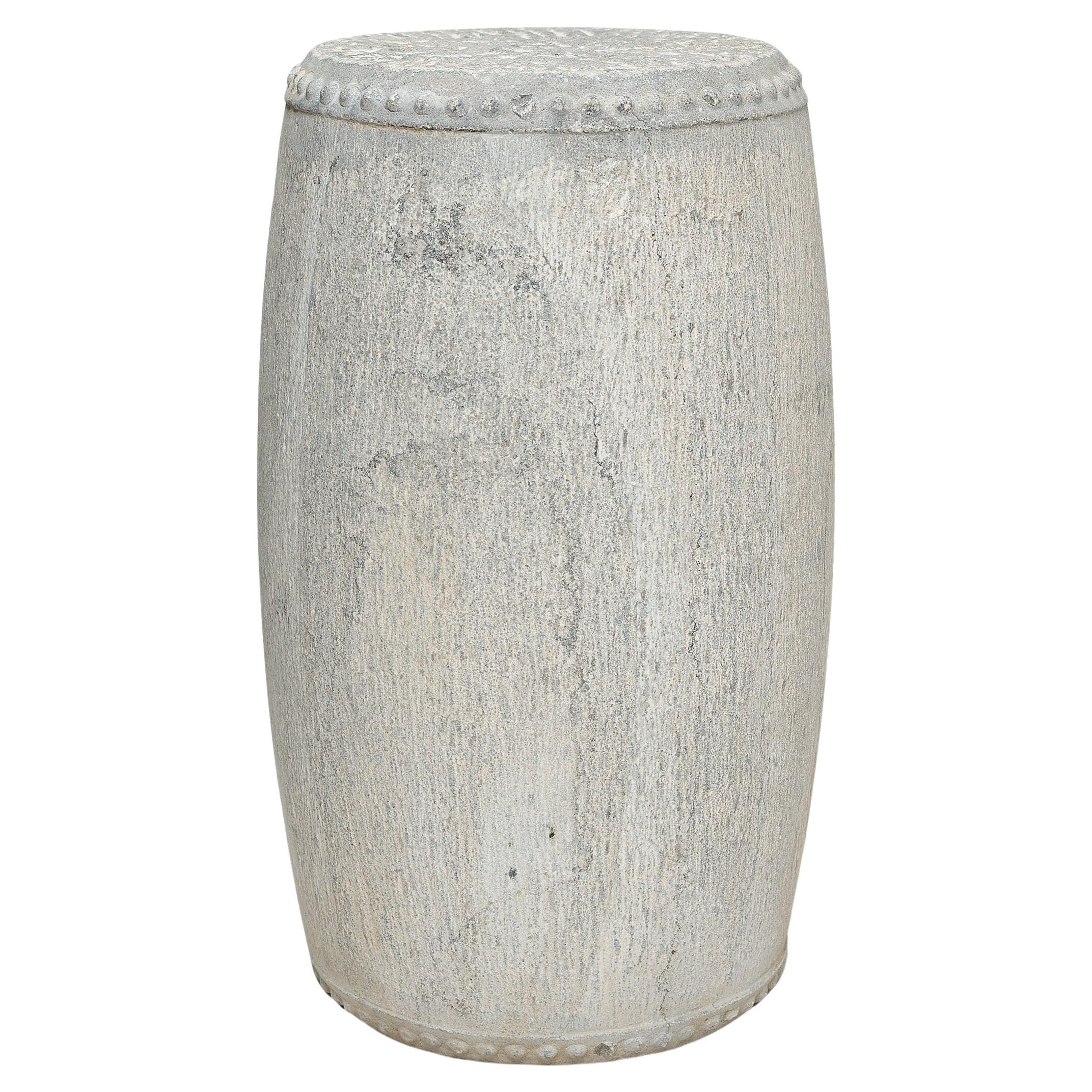 Chinese Studded Limestone Drum