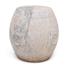Chinese Studded Marble Drum Stool
