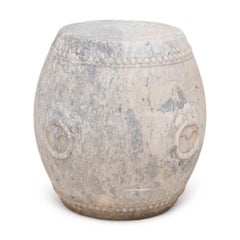 Chinese Studded Marble Drum Stool