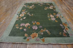 Tapis contemporain chinois de style art déco ( 7'10" x 10'5" - 238 x 317 )