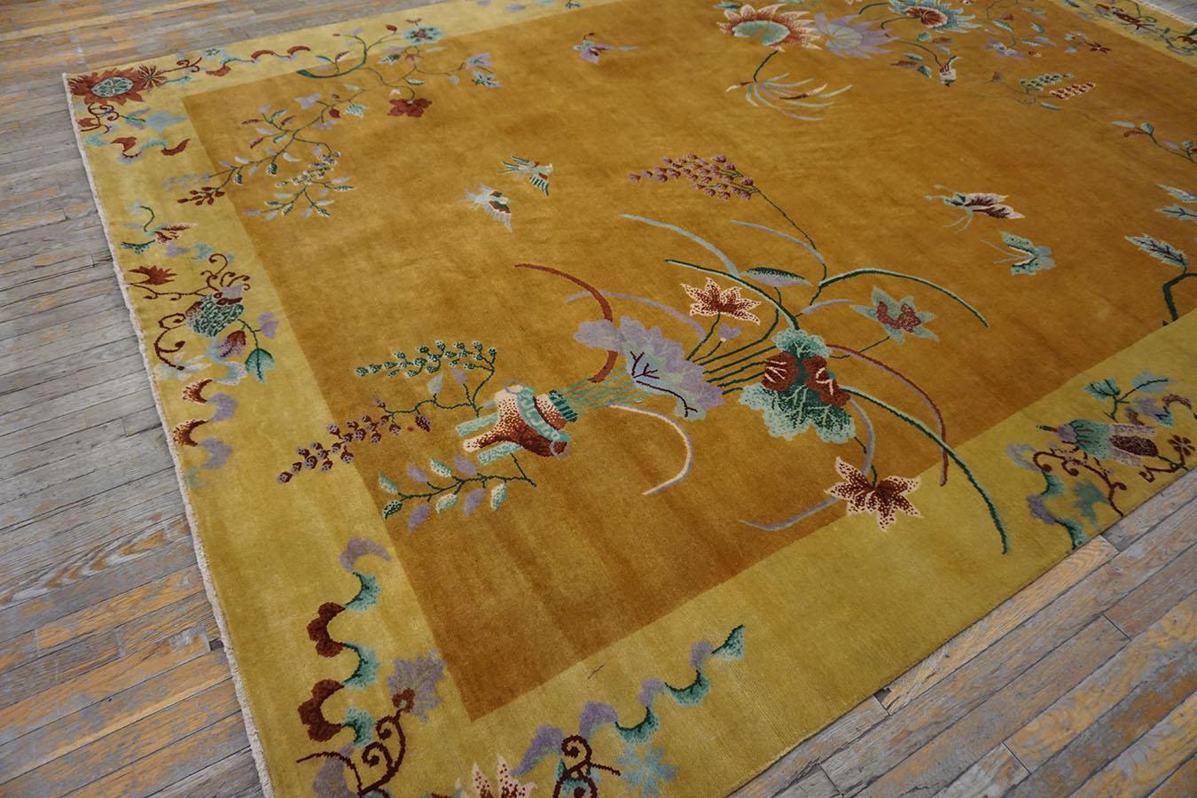 Contemporary Chinese Art Deco Style Carpet ( 8' x 9'10