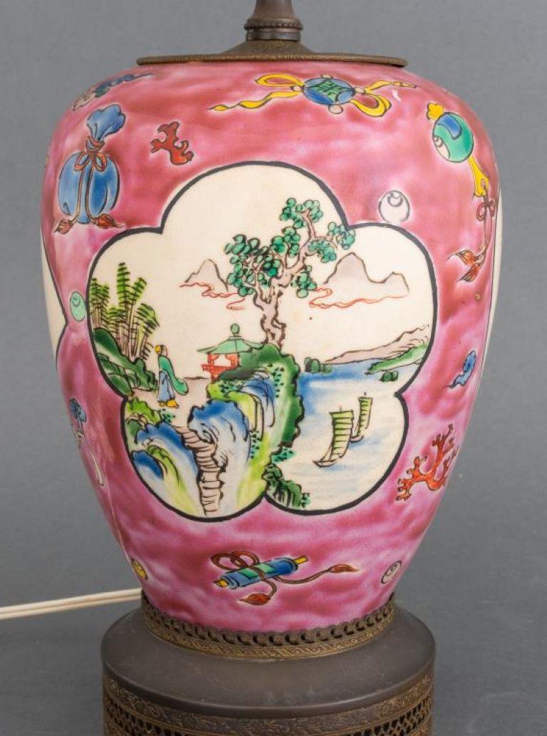 Chinese Style Ceramic Lamp For Sale 2