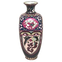 Antique Chinese Style Cloisonne Enamel Bud Vase
